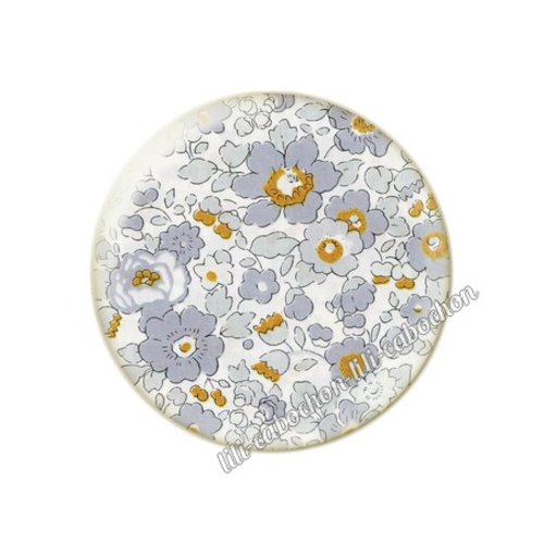 Cabochon résine a coller 25 mm liberty fm251