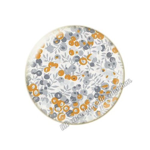 Cabochon résine a coller 25 mm liberty fm252