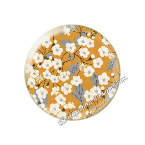 Cabochon résine a coller 25 mm liberty fm253