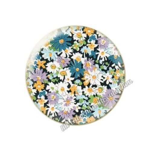 Cabochon résine a coller 25 mm liberty fm255