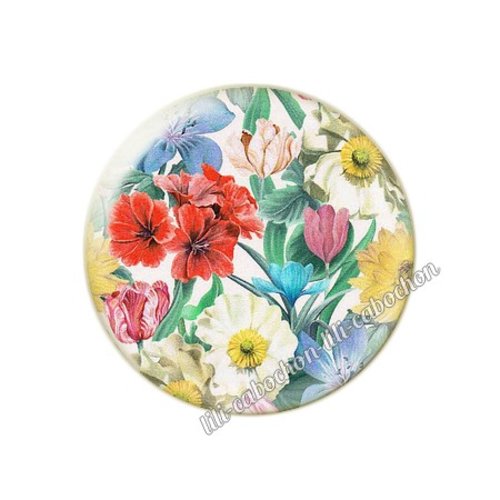 Cabochon résine a coller 25 mm liberty fm258