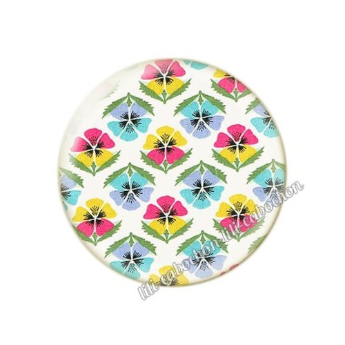 Cabochon résine a coller 25 mm liberty fm263