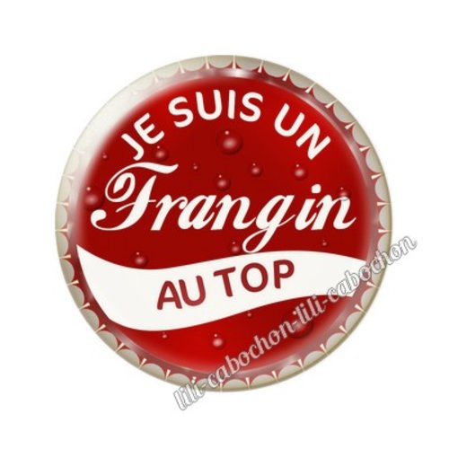 Cabochon résine a coller 25 mm frere frangin tr4