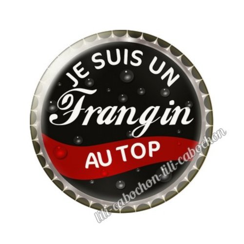 Cabochon résine a coller 25 mm frere frangin tr5