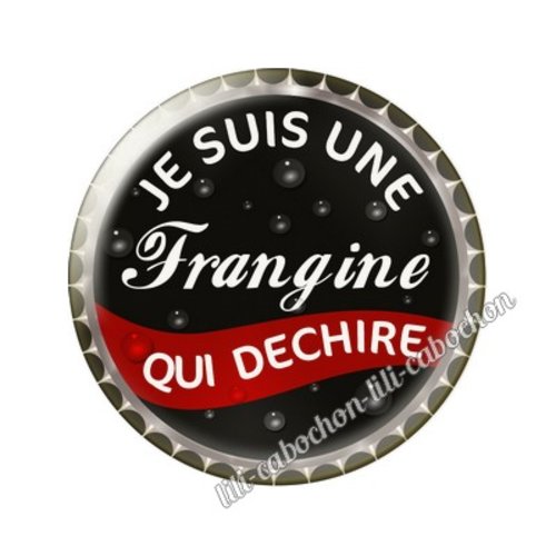 Cabochon résine a coller 25 mm soeur frangine tr7