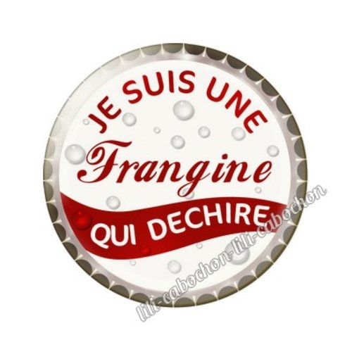 Cabochon résine a coller 25 mm soeur frangine tr8