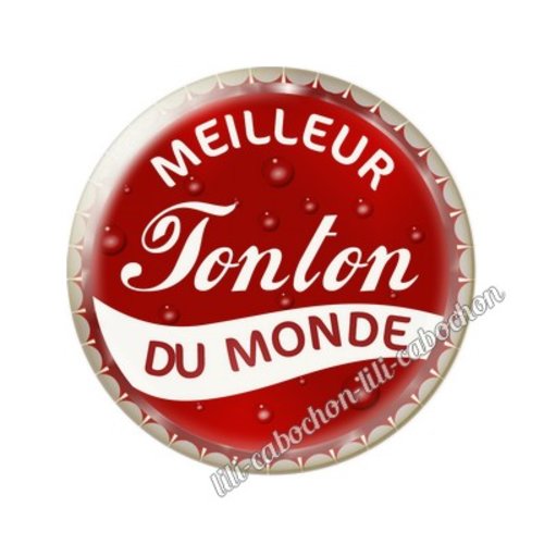 Cabochon résine a coller 25 mm tonton tr29