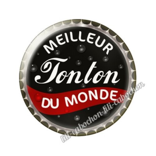 Cabochon résine a coller 25 mm tonton tr30