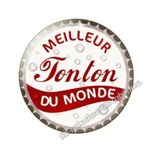 Cabochon résine a coller 25 mm tonton tr31