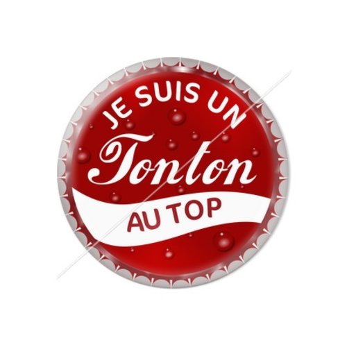 Cabochon résine a coller 25 mm tonton tr35