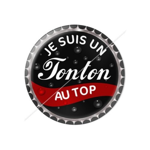 Cabochon résine a coller 25 mm tonton tr36