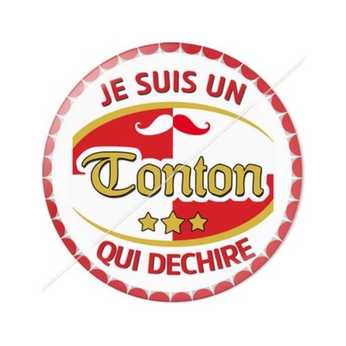 Cabochon résine a coller 25 mm tonton tr38