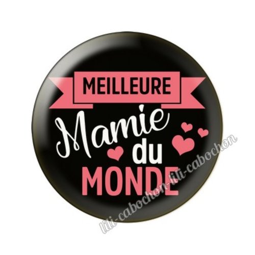 Cabochon résine a coller 25 mm mamie tr68