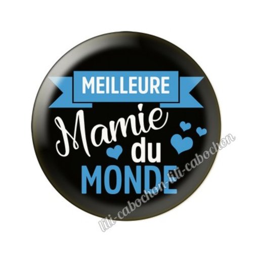 Cabochon résine a coller 25 mm mamie tr69