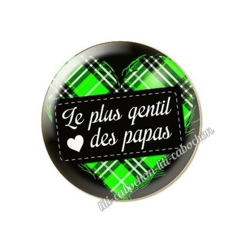 Cabochon résine a coller 25 mm papa pp3