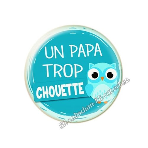 Cabochon résine a coller 25 mm papa pp13