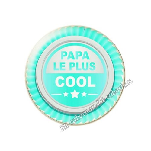 Cabochon résine a coller 25 mm papa pp22