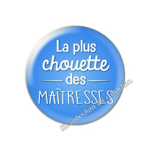 Cabochon résine a coller 25 mm maîtresse 58