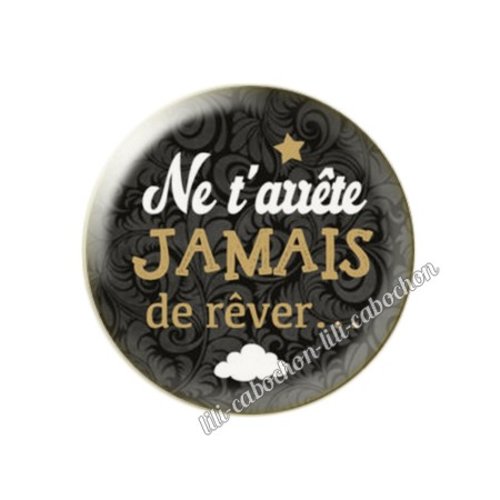 Cabochon résine a coller 25 mm citation 64