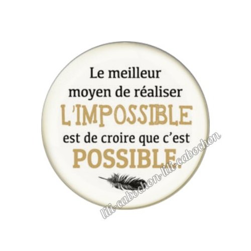 Cabochon résine a coller 25 mm citation 62