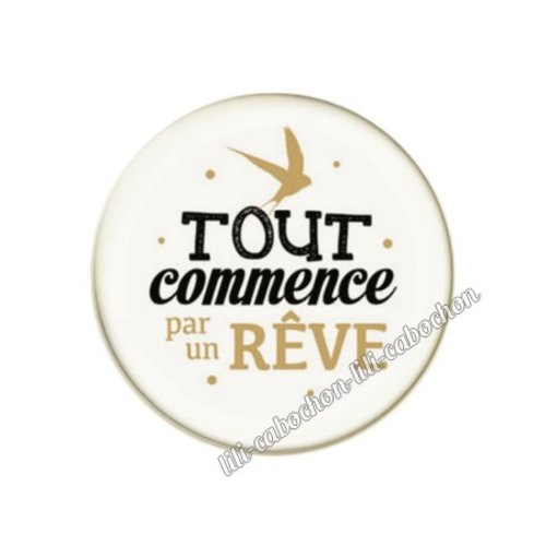 Cabochon résine a coller 25 mm citation 73