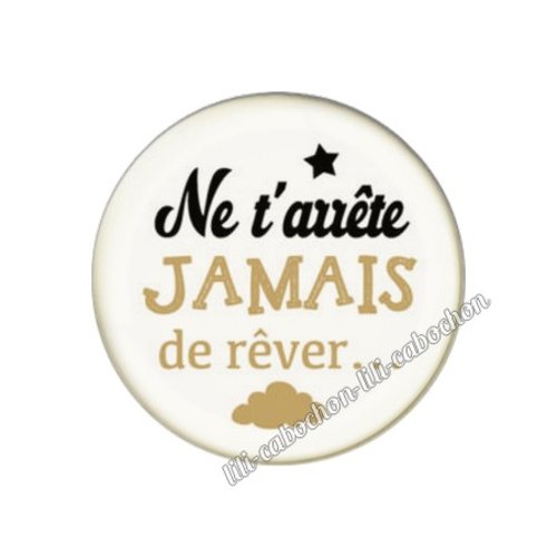 Cabochon résine a coller 25 mm citation 74