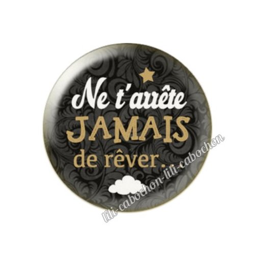 Cabochon résine a coller 25 mm citation 75