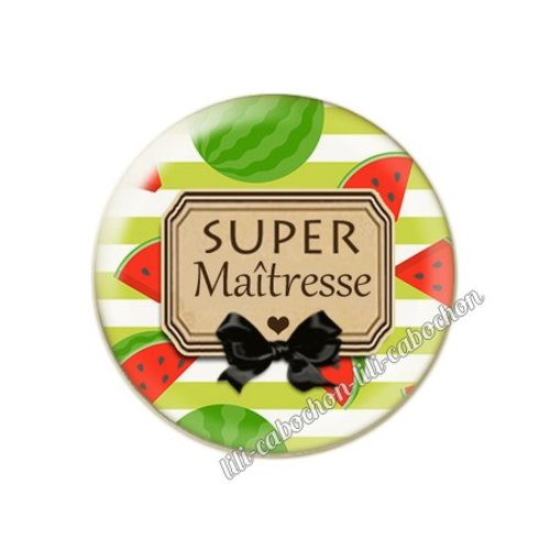 Cabochon résine a coller 25 mm maîtresse 79