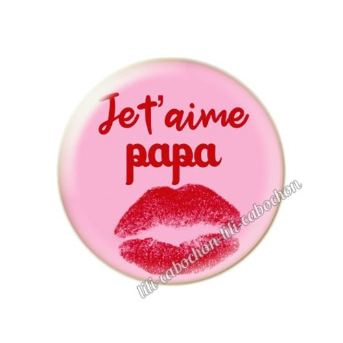 Cabochon résine a coller 25 mm papa pp23