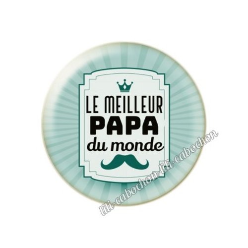 Cabochon résine a coller 25 mm papa gp21