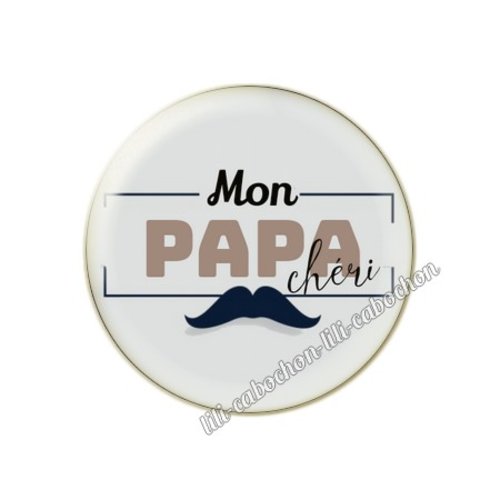 Cabochon résine a coller 25 mm papa gp22