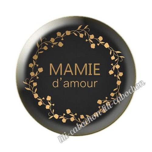Cabochon résine a coller 25 mm mamie pp5