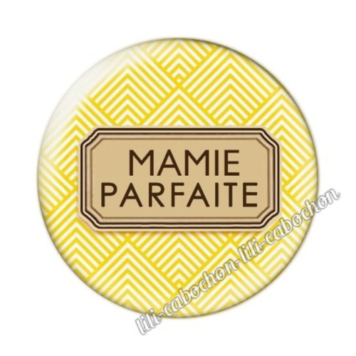 Cabochon résine a coller 25 mm mamie pp20