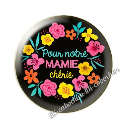 Cabochon résine a coller 25 mm mamie pp39