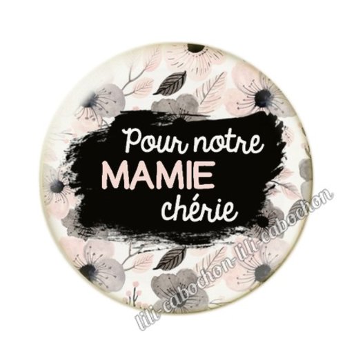 Cabochon résine a coller 25 mm mamie pp42