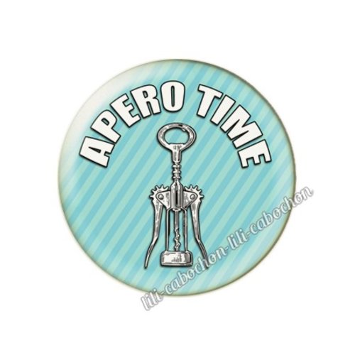 Cabochon résine a coller 25 mm vin pp97