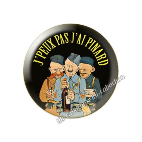 Cabochon résine a coller 25 mm vin pp103