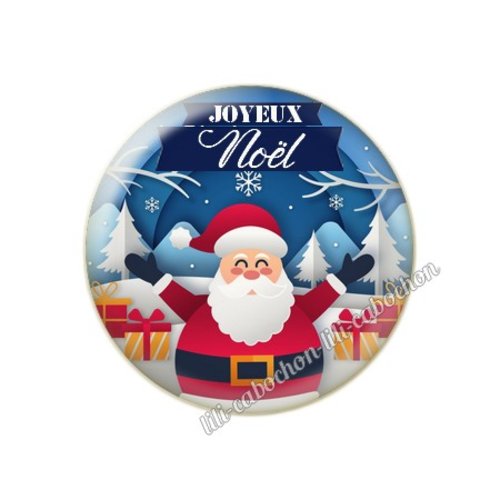 Joyeux noel nl13 cabochon en résine époxy 25 mm