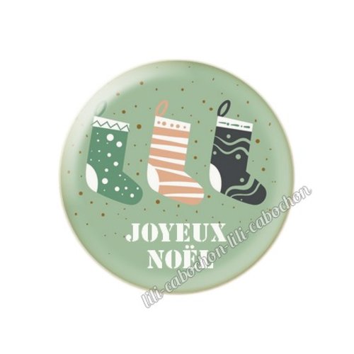 Noel nl15 cabochon en résine époxy 25 mm