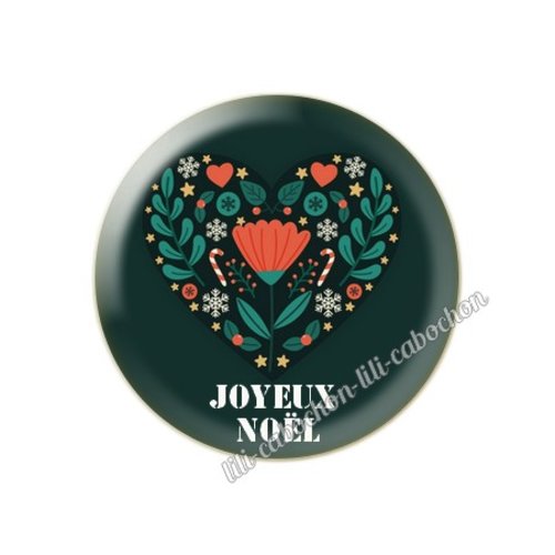 Joyeux noel nl17 cabochon en résine époxy 25 mm
