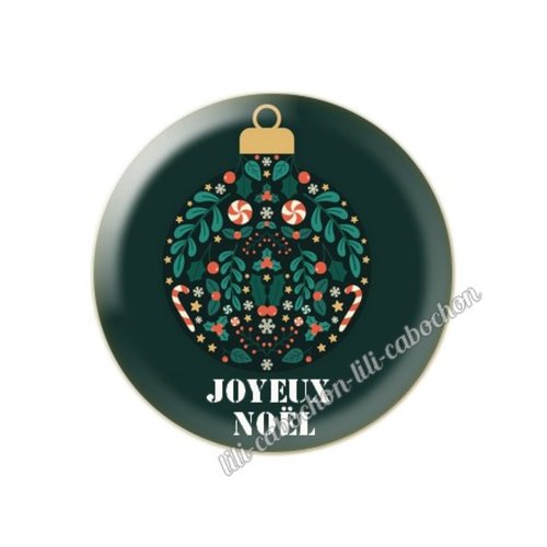 Joyeux noel nl18 cabochon en résine époxy 25 mm