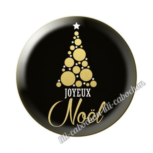 Joyeux noël noel36c cabochon en résine époxy 25 mm