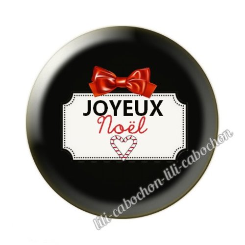 Joyeux noël noel43c cabochon en résine époxy 25 mm