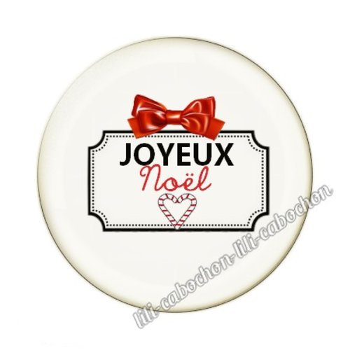 Joyeux noël noel46c cabochon en résine époxy 25 mm