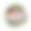 Joyeux noël noel82c cabochon en résine époxy 25 mm