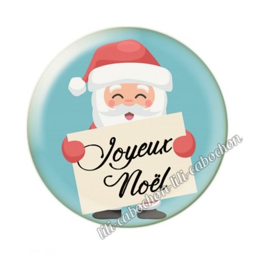 Joyeux noël noel86c cabochon en résine époxy 25 mm
