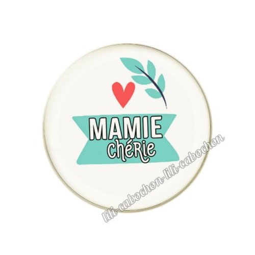 Cabochon résine a coller 25 mm mamie ml7