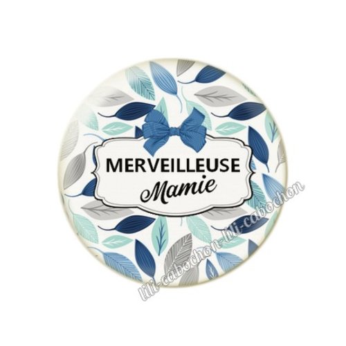 Cabochon résine a coller 25 mm mamie ml76