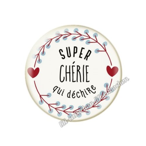 Cabochon résine a coller 25 mm chérie amour couple saint valentin coeur je t'aime p3