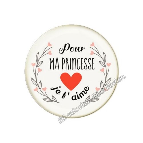 Cabochon résine a coller 25 mm chérie amour couple saint valentin coeur je t'aime p12
